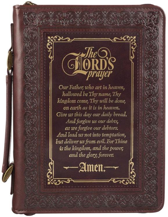1220000321434 Classic Bible & Book Cover for Men & Women: The Lord's Prayer - Matthew 6:9-13 S
