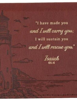 1220000326927 Premium Vegan Leather Scripture Checkbook Cover for Men & Women: I Will Carry Yo