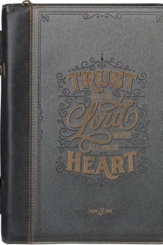 1220000720060 Premium Vegan Leather Inspirational Bible Cover for Women: Trust in The Lord Enc