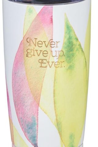 1230000109369 Never Give Up Citrus Leaves Stainless Steel Tumbler