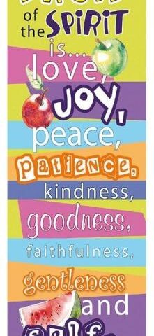 6006937092112 Fruit of the Spirit Sunday School/Teacher Bookmark Set - Galatians 5:22-23  Book