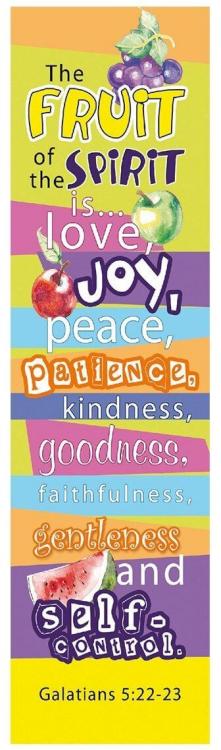 6006937092112 Fruit of the Spirit Sunday School/Teacher Bookmark Set - Galatians 5:22-23 Book