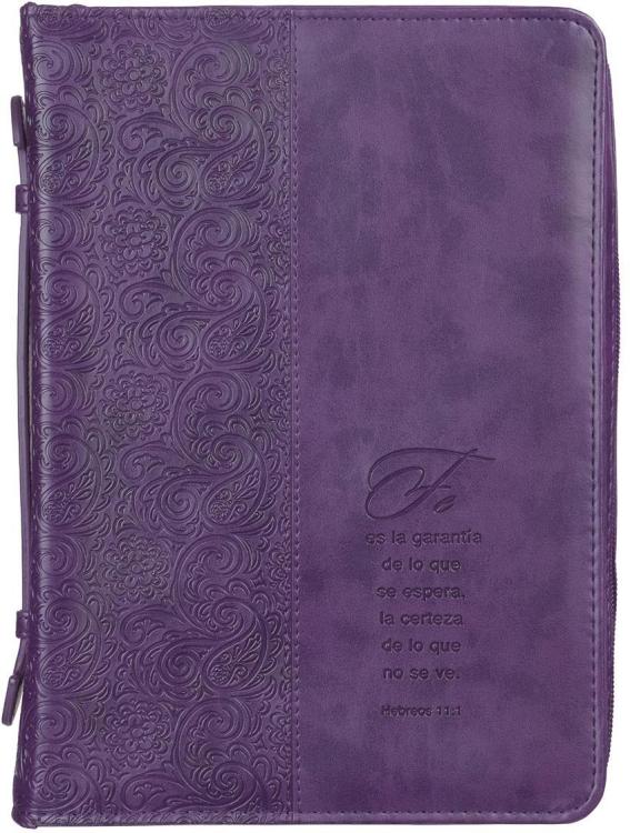 6006937126428 Funda Bíblica de Cuero Vegano Inspirador de Primera Calidad para Mujer: Fe Vers