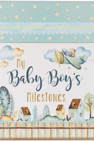 6006937147447 Baby Boy Milestone Photo Prop Cards - Set of Keepsake Cards w/Scripture