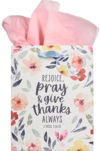 6006937168077 Medium Portrait Inspirational Scripture Gift Bag