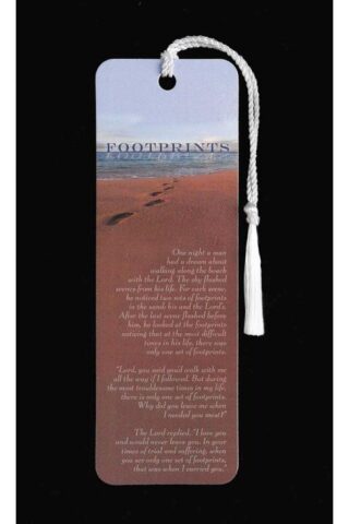 603799299978 Footprints Tassel Bookmark