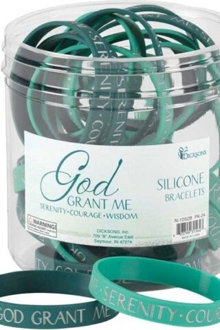 603799315647 Serenity Prayer Silicone Bracelet