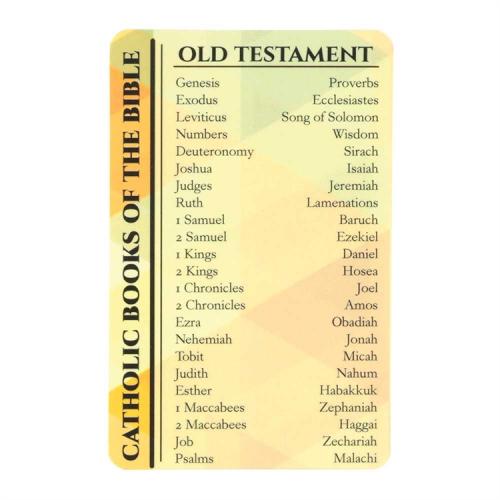 603799321723 Catholic Books Of The Bible Pocket Card
