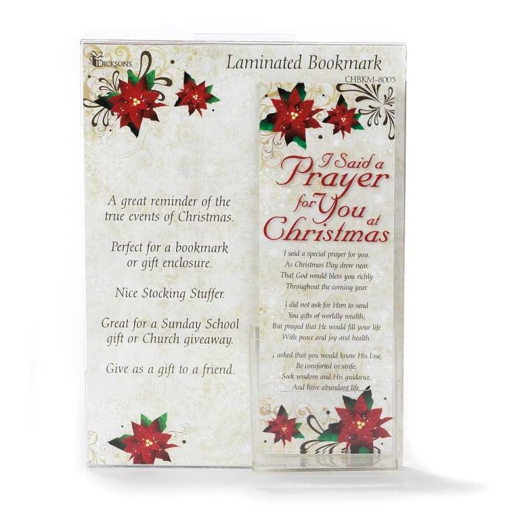 603799424295 I Said A Prayer For You At Christmas Bookmark