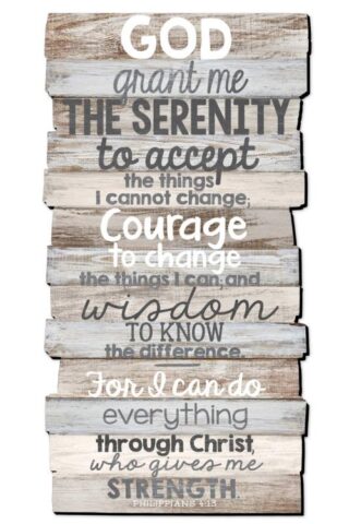 667665450276 Serenity Prayer Stacked Wood (Plaque)