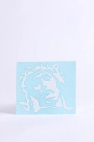 788200801305 Head Of Christ Window Decal (Bumper Sticker)