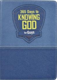 9781432123116 365 Days to Knowing God for Guys Devotional - Faux Leather Edition
