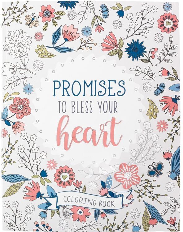 9781432127312 Promises to Bless Your Heart Inspirational Coloring Book for Adults and Teens wi