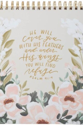 9781639528738 Large Inspirational Spiral-Bound Hardcover Notepad for Women: Under His Wings En