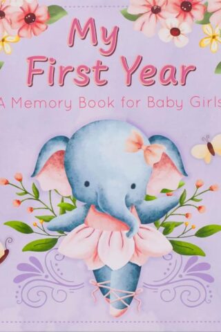 9781959982012 With Love My First Year A Memory Book for Baby Girls Purple Keepsake Photo Book