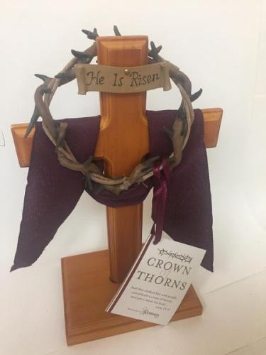 089945131451 Crown Of Thorns Desk Cross