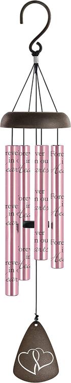 096069606611 In Our Hearts Rose Gold Sonnet Chime