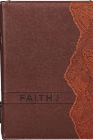 1220000329942 Classic Premium Vegan Leather Inspirational Bible Cover for Men & Women: Faith M