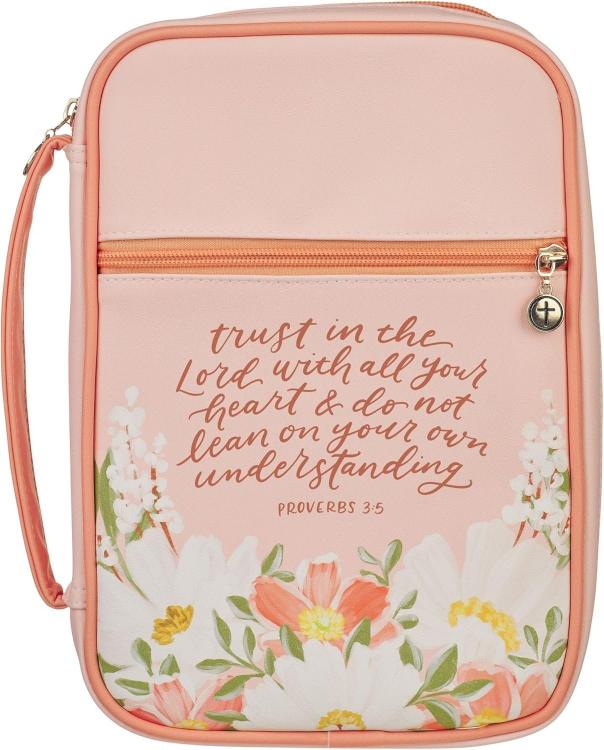 1220000721357 Premium Vegan Leather Inspirational Bible Cover for Women: Trust in the Lord Enc