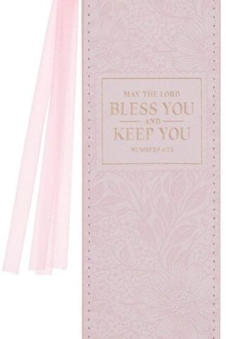 1220000721913 Premium Vegan Leather Inspirational Scripture Bookmark for Women: Bless You & Ke