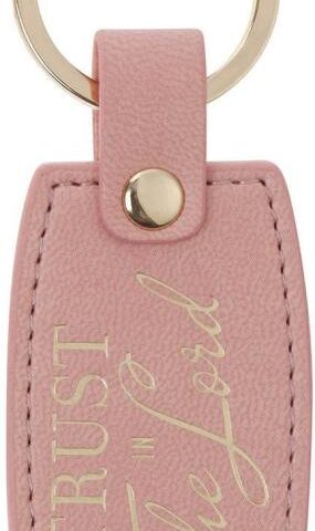 1220000722385 Novelty Inspirational Scripture Vegan Leather Split Metal Keychain for Women: Tr