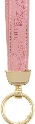 1220000722408 Novelty Inspirational Scripture Vegan Leather Split Metal Keychain for Women: Tr