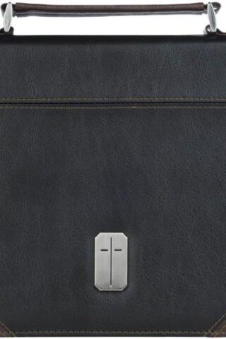 1220000723030 Premium Classic Vegan Leather Bible Cover for Men: Man of God Inspirational Bibl