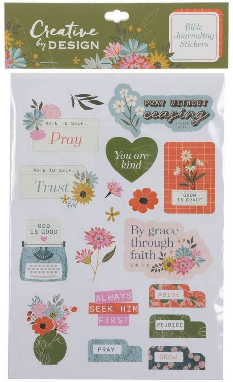 6006937176720 Multicolor Inspirational Scripture Bible Journaling Sticker Sheet Set for Women