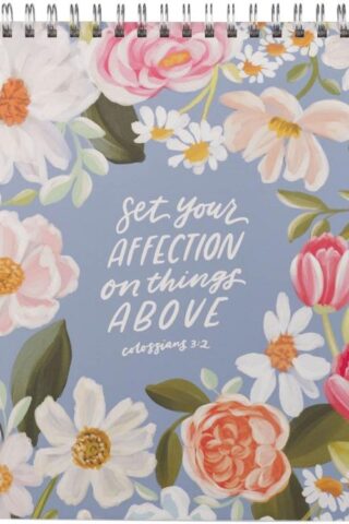 9781639528745 Large Inspirational Hardcover Spiral-Bound Notepad for Women: Things Above Encou